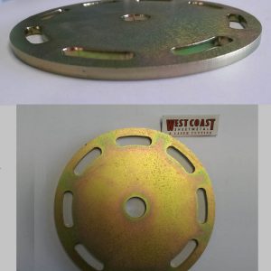 WCSM - Mild Steel Plate Laser Cut & Zinc Coated Gold